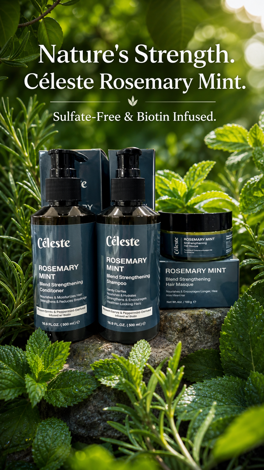 Céleste Rosemary Mint Strengthening Bundle