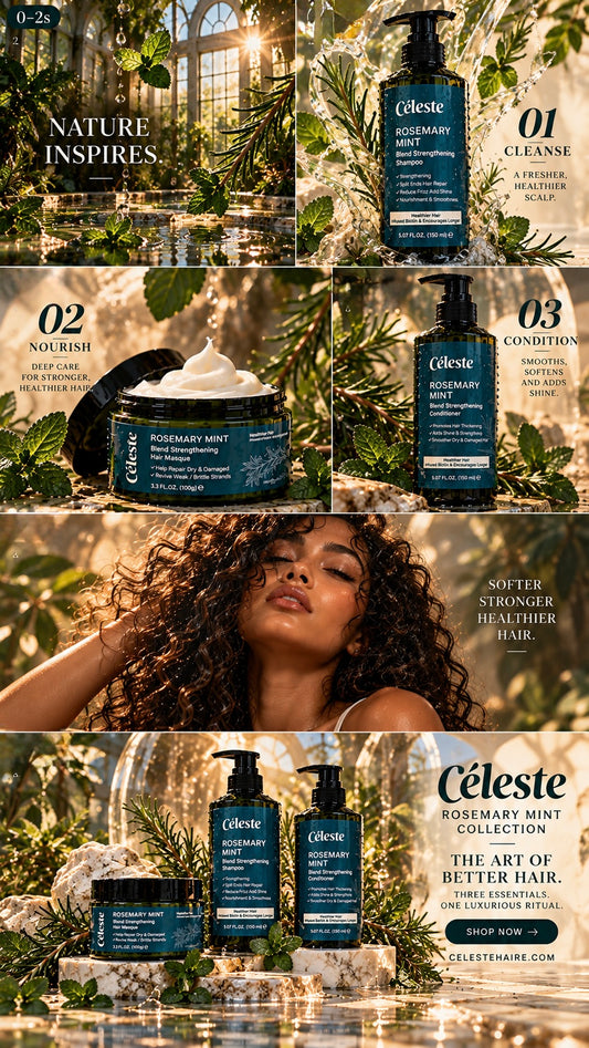 Céleste Rosemary Mint Strengthening Bundle