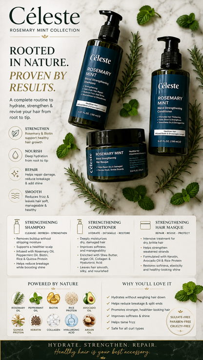 Céleste Rosemary Mint Strengthening Bundle
