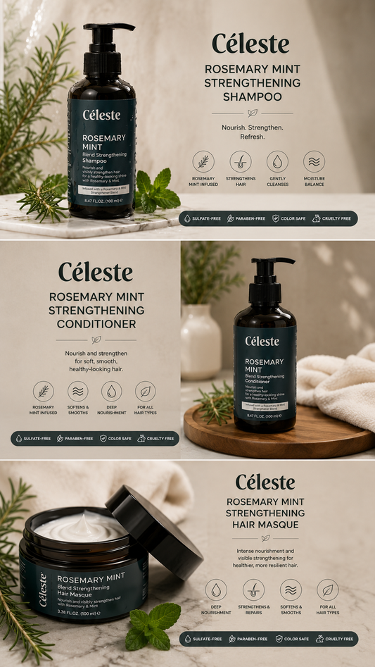 Céleste Rosemary Mint Strengthening Bundle
